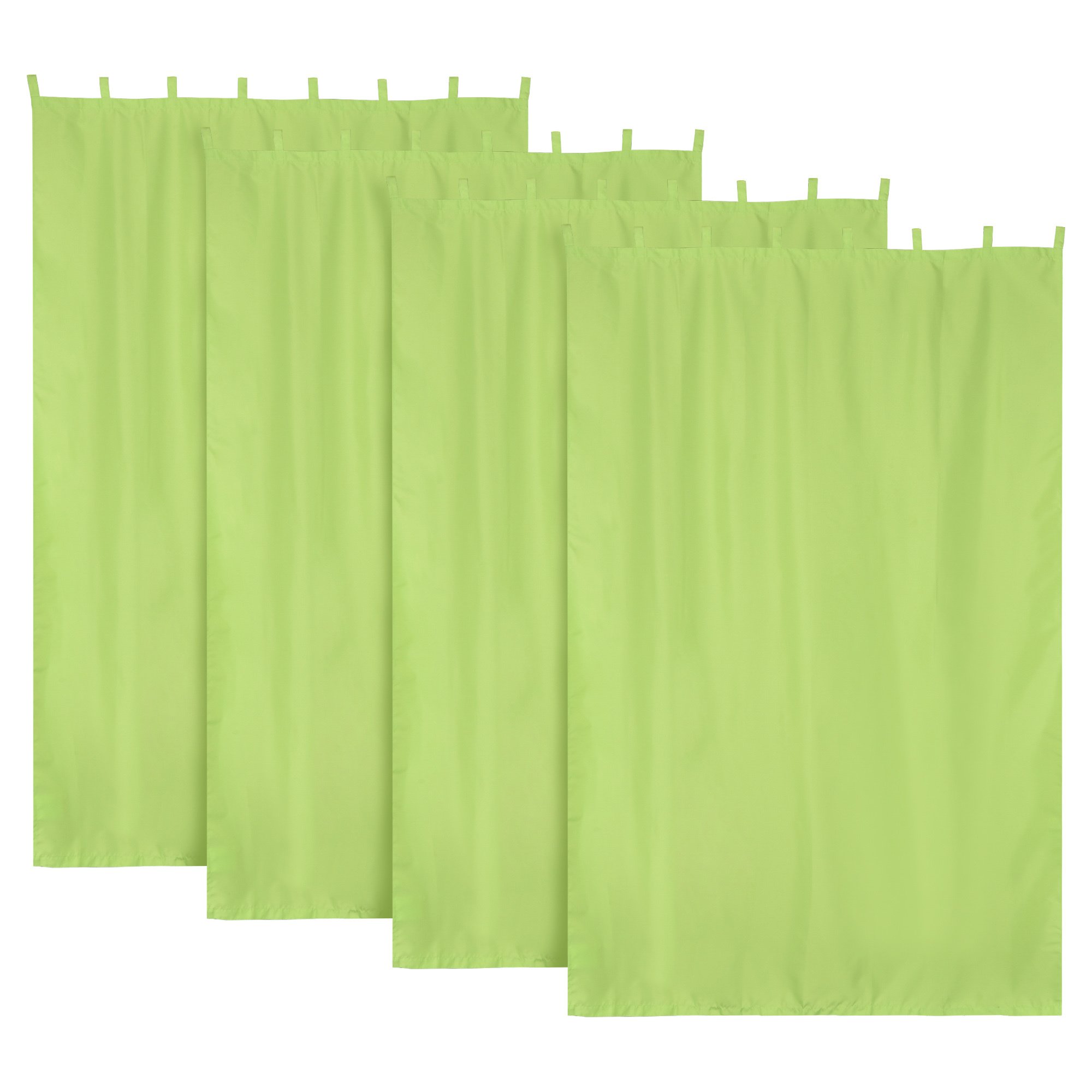 4 pcs W54*L84in Outdoor Patio Curtain/Green Glow 4 pcs W54*L84in Outdoor Patio Curtain/Green Glow